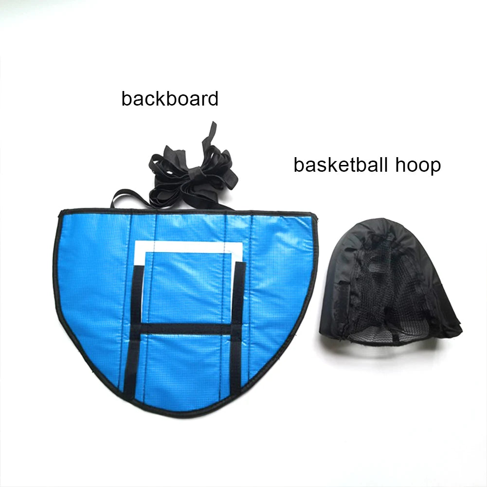 Trampoline Basketball Hoop with Pump and Mini Ball Kids Sport Games Easy To Assemble for Trampoline and All Ages