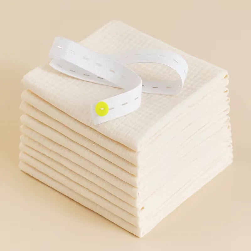 8Pcs Soft Cotton Baby Gauze Diapers Towels