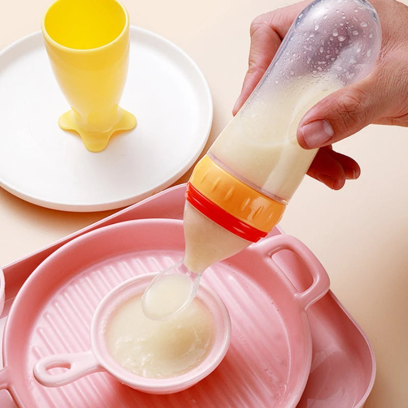 Silicone Baby Spoon Bottle – 2-in-1