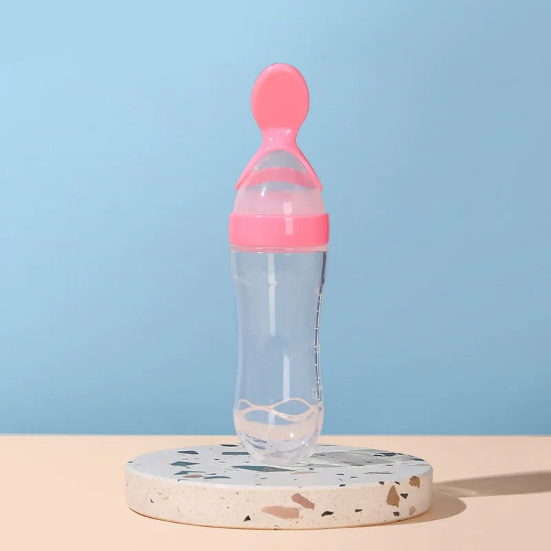 Silicone Baby Spoon Bottle – 2-in-1