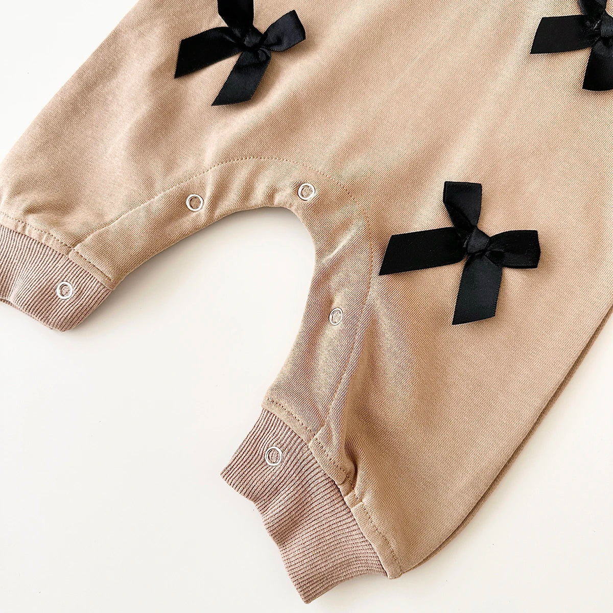 Newborn Baby Girl Clothes Bow Infant Jumpsuit Spring Autumn Babygrow Romper Cotton Kids Toddler Children Clothing 0-18 Months