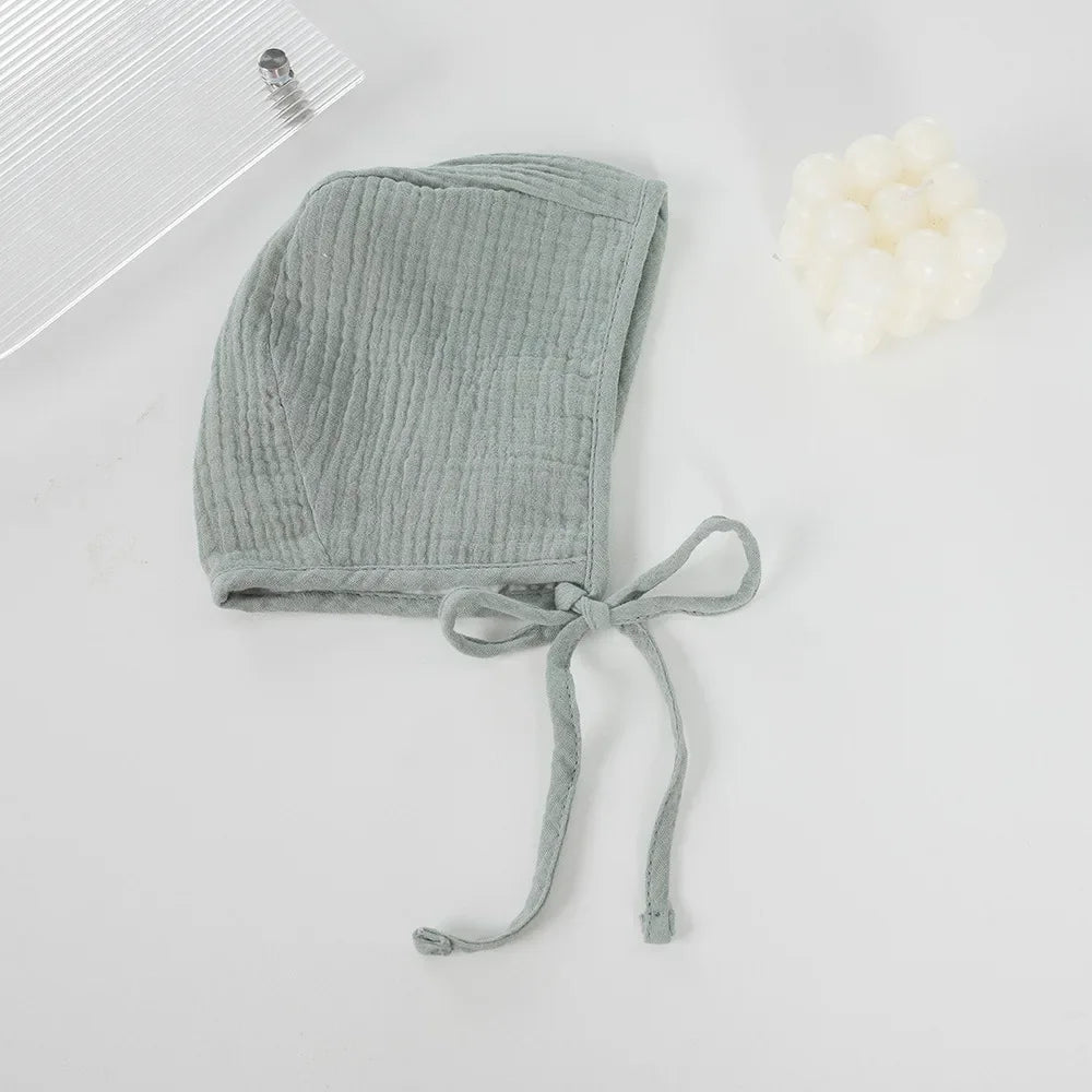 Newborn Cap Child  Lacing Babies Knitted Cotton Solid Color cute Hat  Mother and Kids Supplies Baby Hats & Caps for 0-24 Months