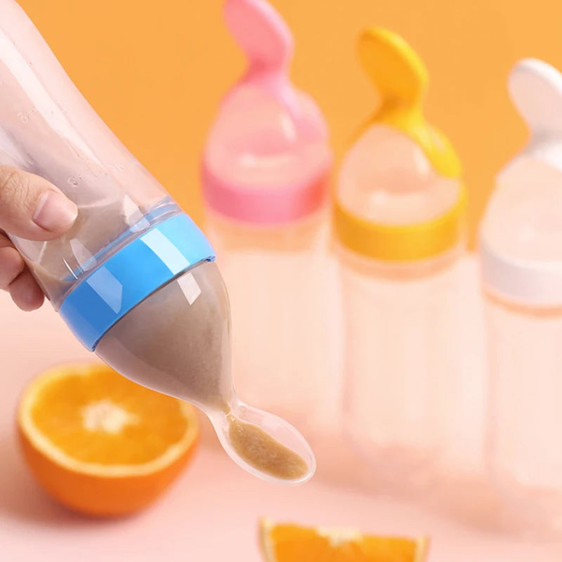 Silicone Baby Spoon Bottle – 2-in-1