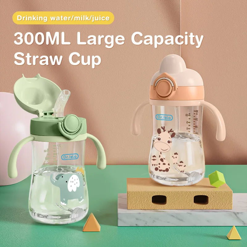 Baby Straw Bottle – 300ml BPA-Free