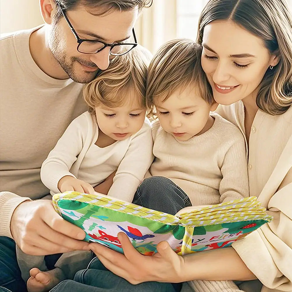 Baby Photo Album Soft Baby Book First Year Baby Photo Book Safe Mirror Family Memory Book for Newborns Toddler 1st Birthday Gift