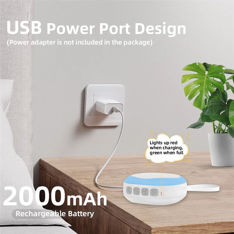 Y67A White Noise Sleep Machine Bluetooth