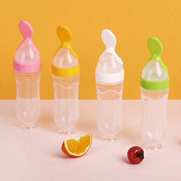Silicone Baby Spoon Bottle – 2-in-1