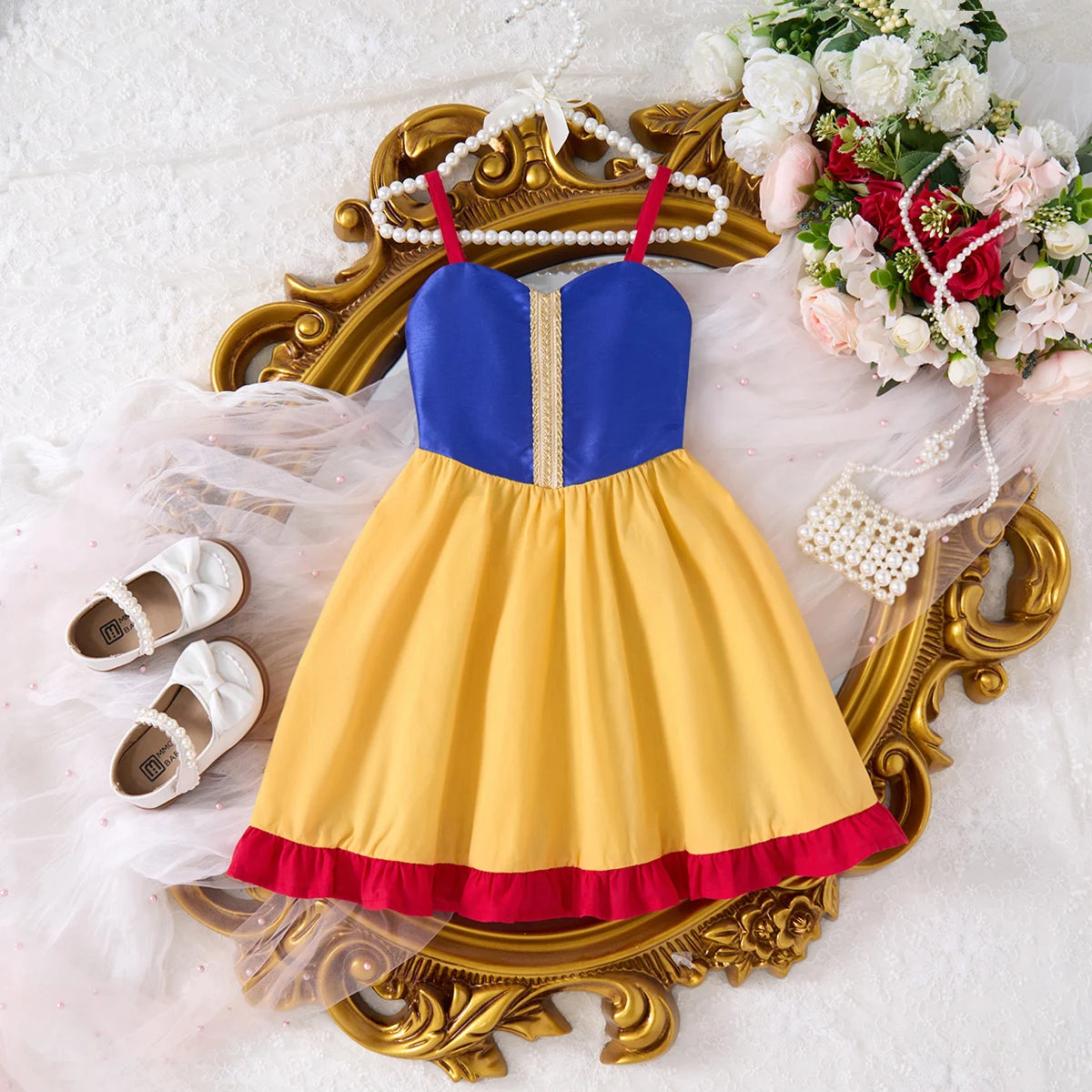 2-10yrs Children's Fashion Dresses Barbi White Snow Moana Dress Girls Casual Outfits Kids Princess Dress For Girls Slings Skirt