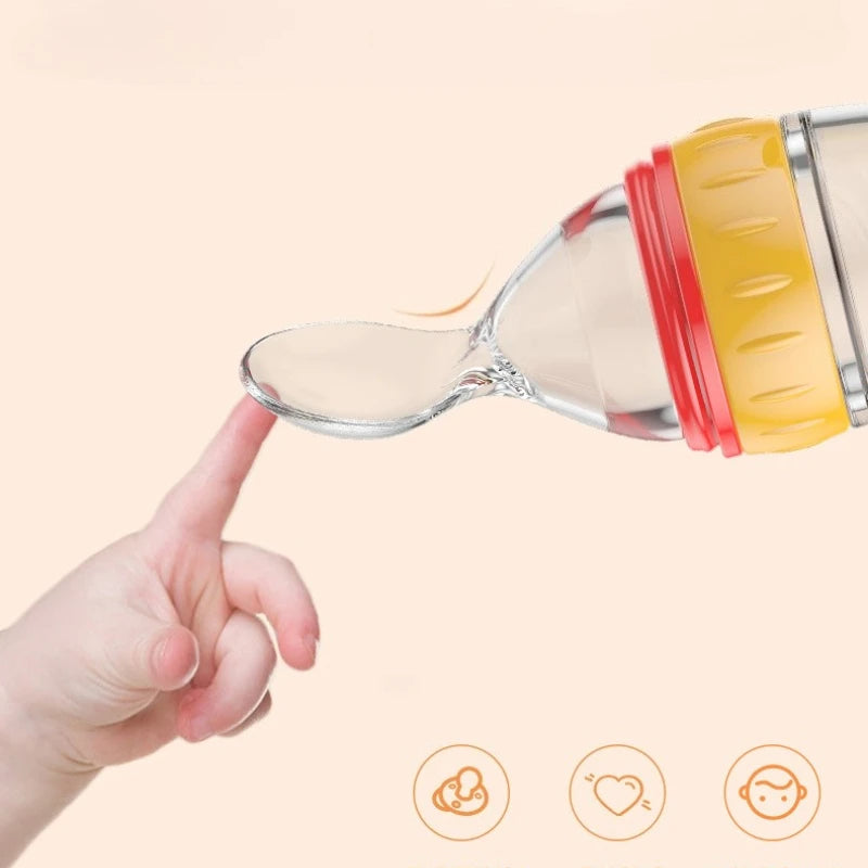 Silicone Baby Spoon Bottle – 2-in-1
