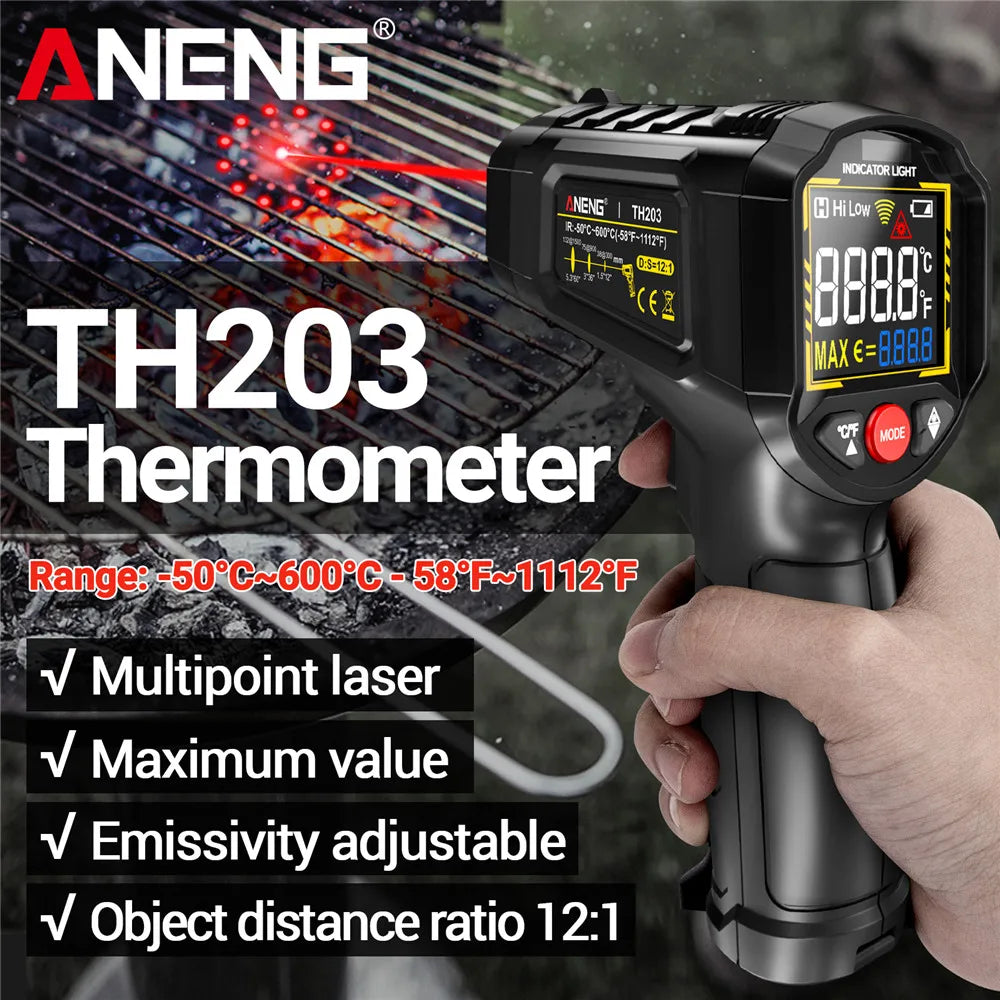 ANENG TH203 IR Thermometer –50~600℃