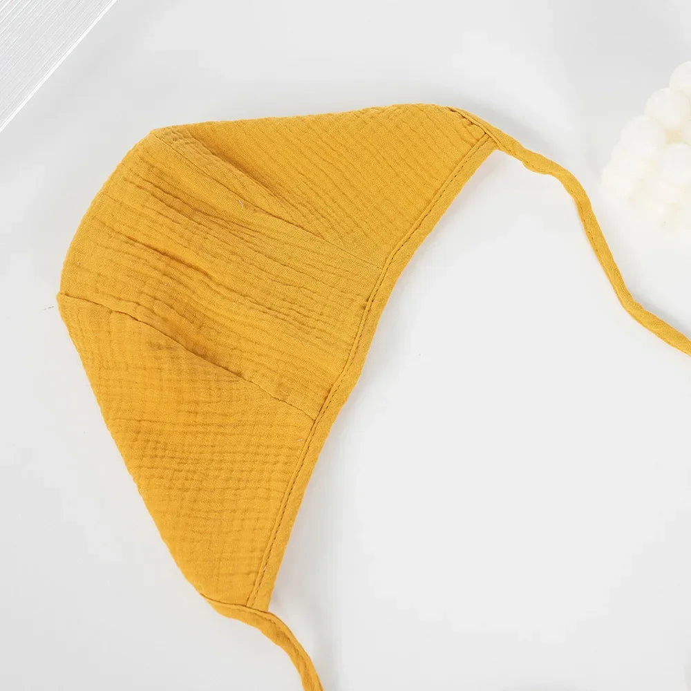 Newborn Cap Child  Lacing Babies Knitted Cotton Solid Color cute Hat  Mother and Kids Supplies Baby Hats & Caps for 0-24 Months