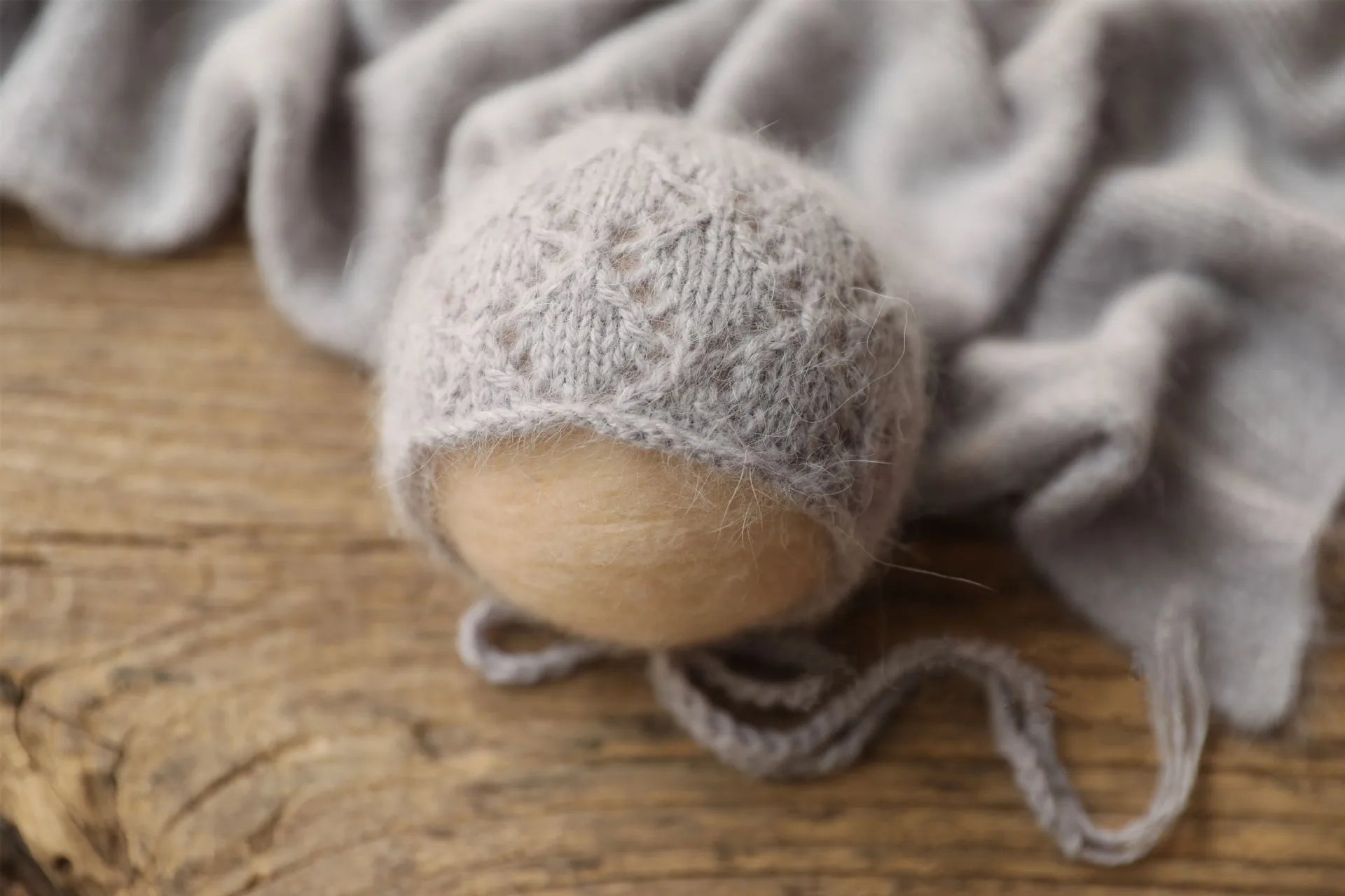 2023Newborn fuzzy wrap for baby photography props,handmade soft blanket for newborn prop
