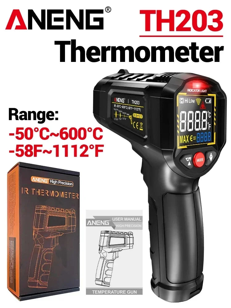 ANENG TH203 IR Thermometer –50~600℃