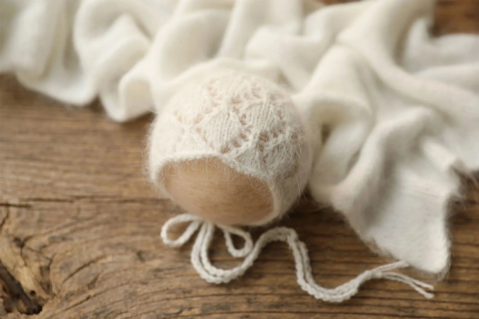 2023Newborn fuzzy wrap for baby photography props,handmade soft blanket for newborn prop