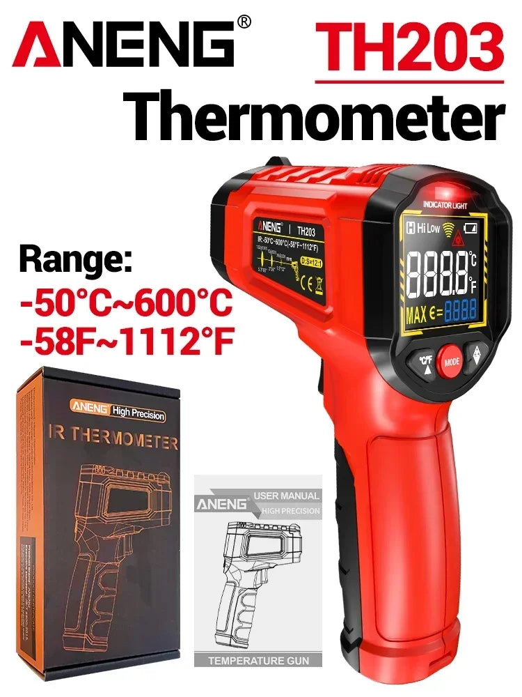 ANENG TH203 IR Thermometer –50~600℃