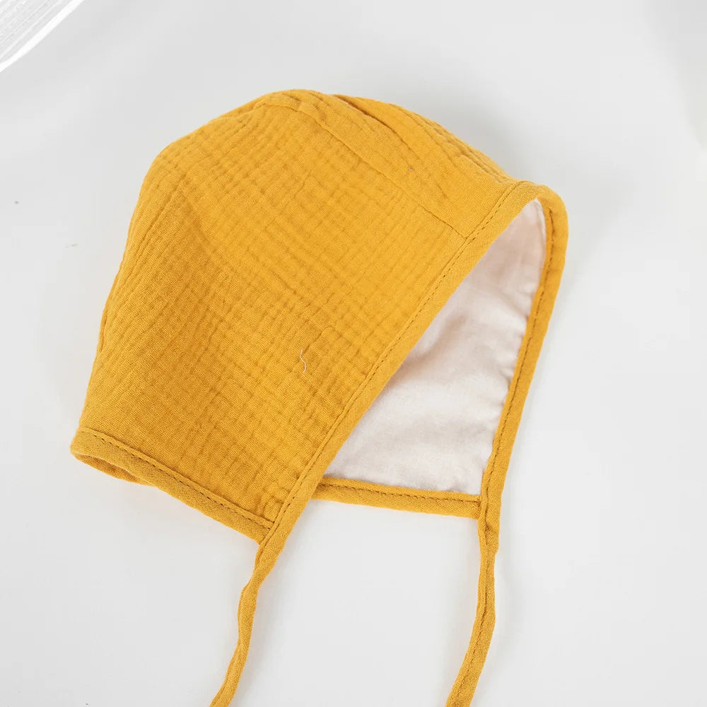 Newborn Cap Child  Lacing Babies Knitted Cotton Solid Color cute Hat  Mother and Kids Supplies Baby Hats & Caps for 0-24 Months