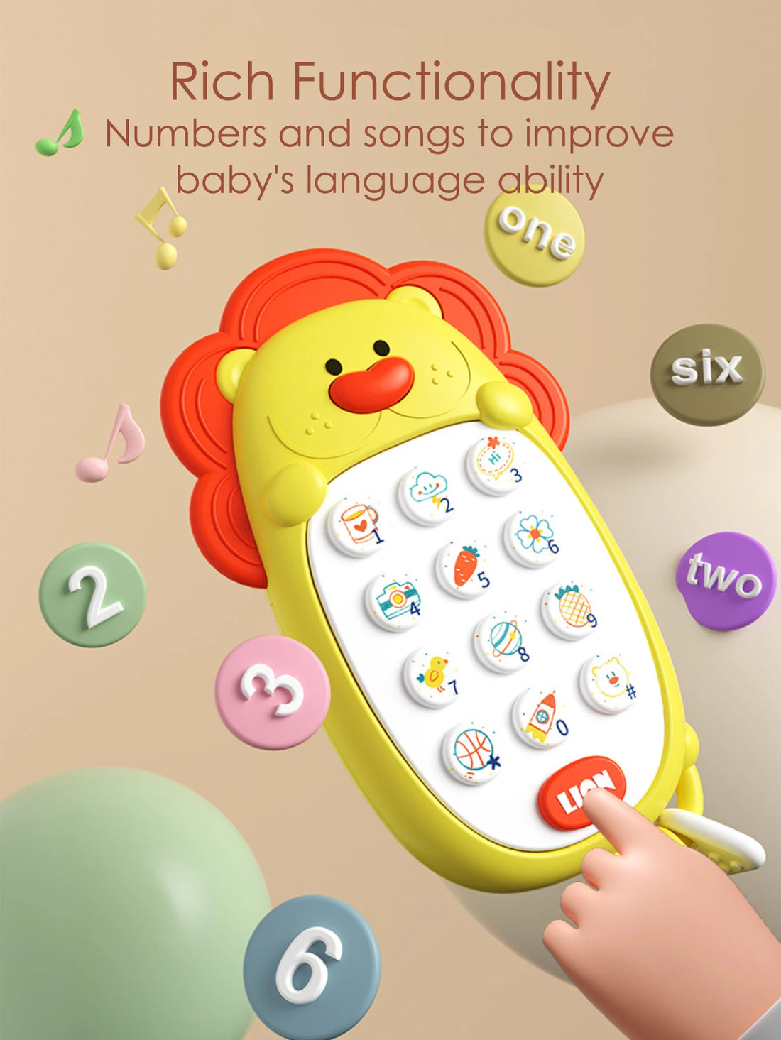 Chewable Baby Phone Toy – Music &amp; Learning