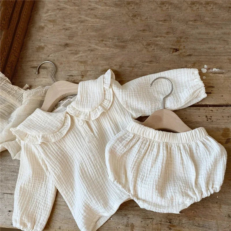 Organic Baby Outfit Set – 0–3Y Navy