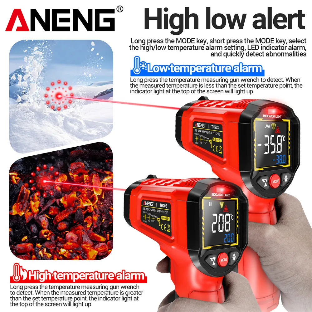 ANENG TH203 IR Thermometer –50~600℃