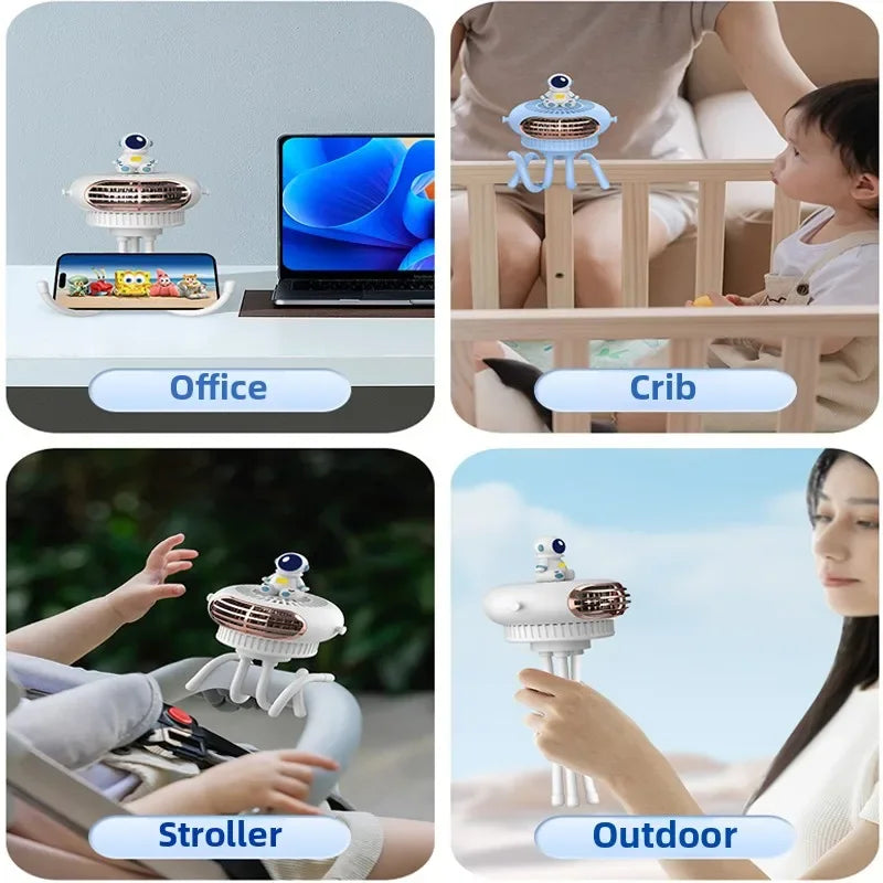 Mini Portable Baby Stroller Fan USB