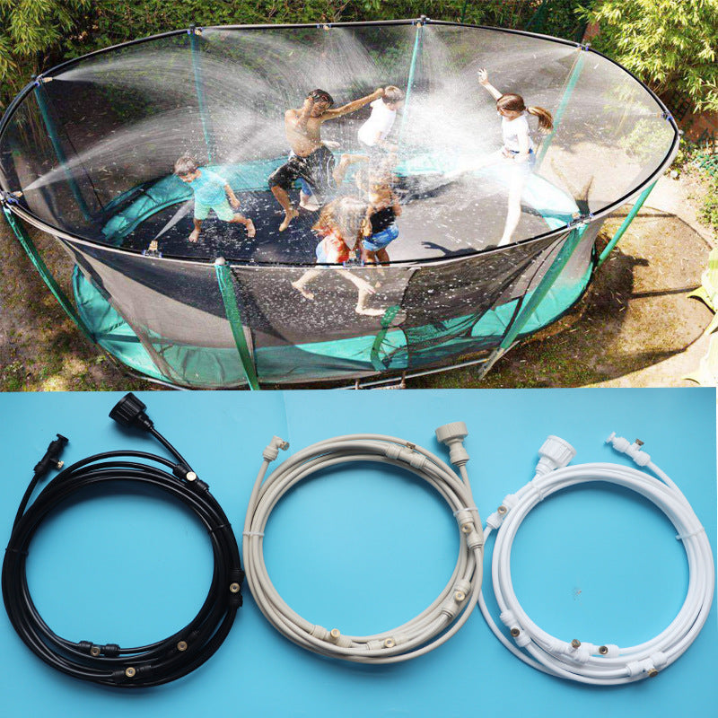 Trampoline Sprinklers for Kids Trampoline Spray Hose Water Park Summer Outdoor Water Game Toys for Boys Girls Pool Accessories