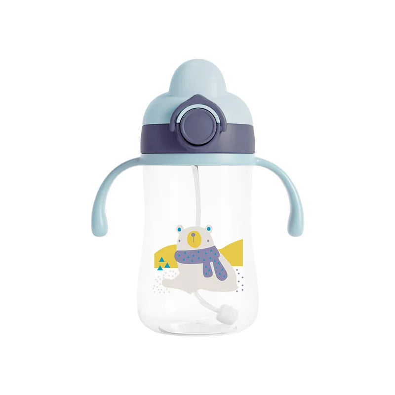 Baby Straw Bottle – 300ml BPA-Free