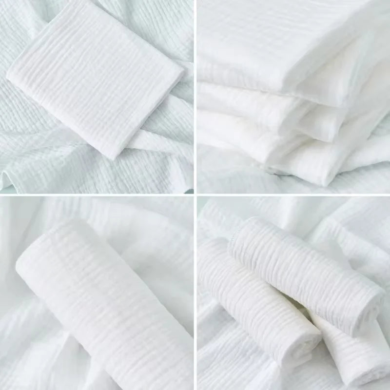 8Pcs Soft Cotton Baby Gauze Diapers Towels