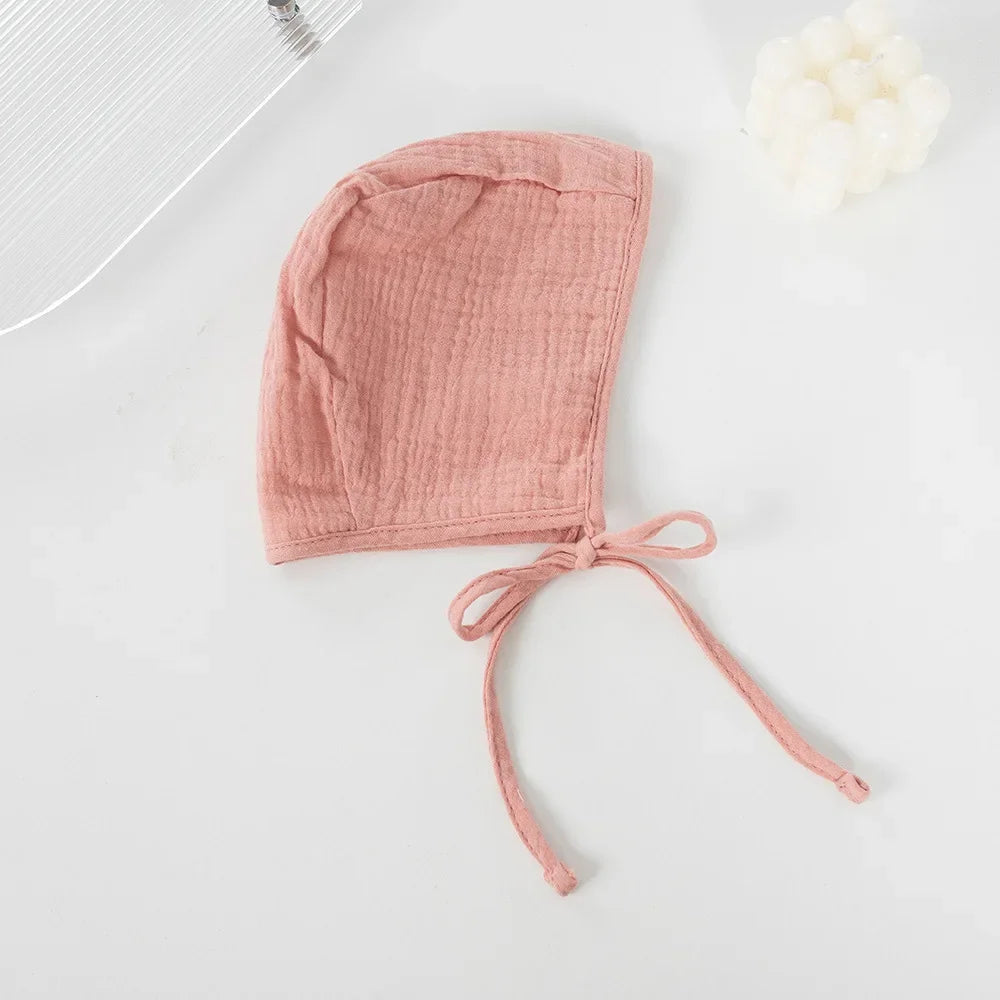 Newborn Cap Child  Lacing Babies Knitted Cotton Solid Color cute Hat  Mother and Kids Supplies Baby Hats & Caps for 0-24 Months
