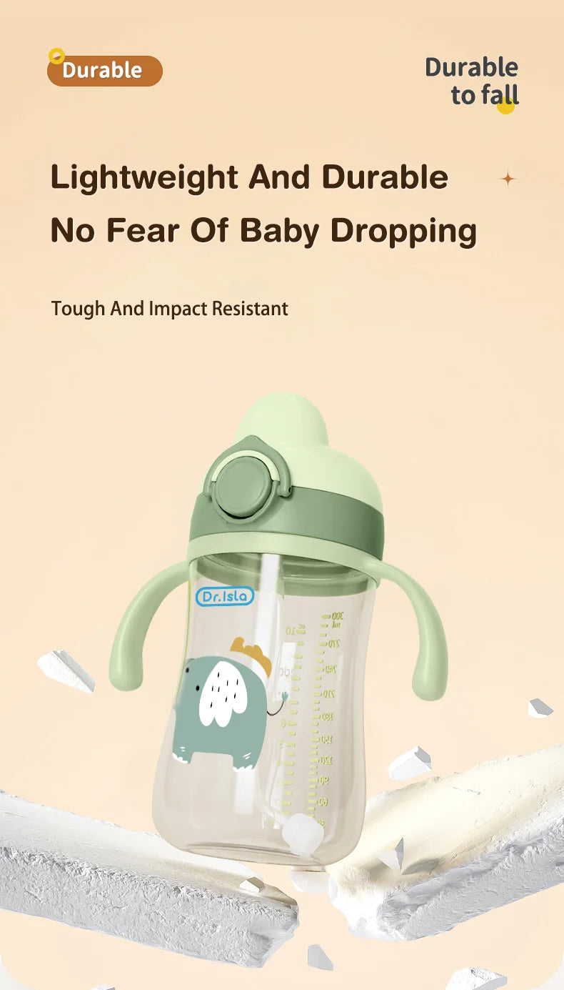 Baby Straw Bottle – 300ml BPA-Free
