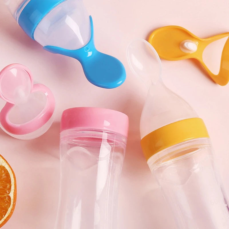 Silicone Baby Spoon Bottle – 2-in-1