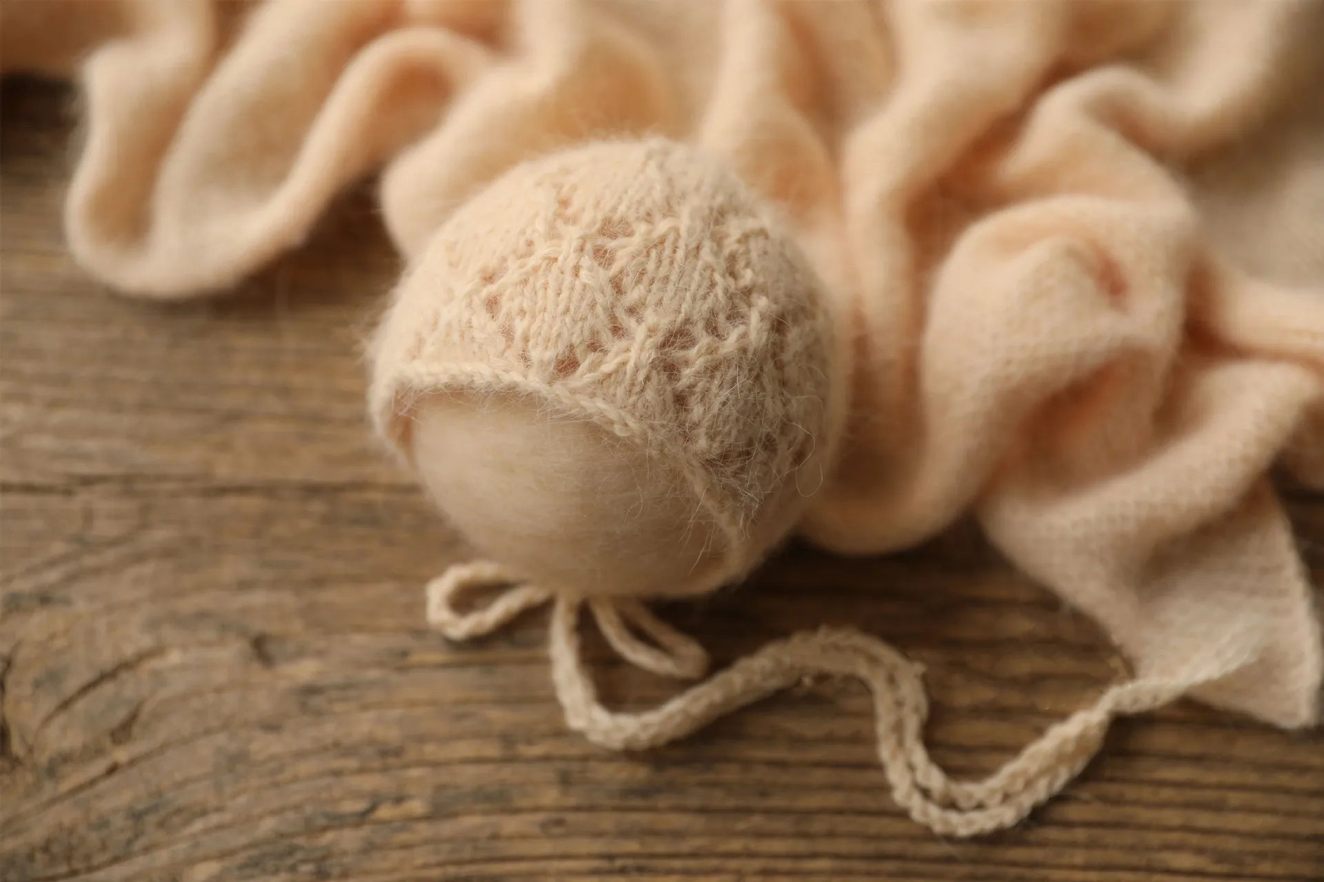 2023Newborn fuzzy wrap for baby photography props,handmade soft blanket for newborn prop