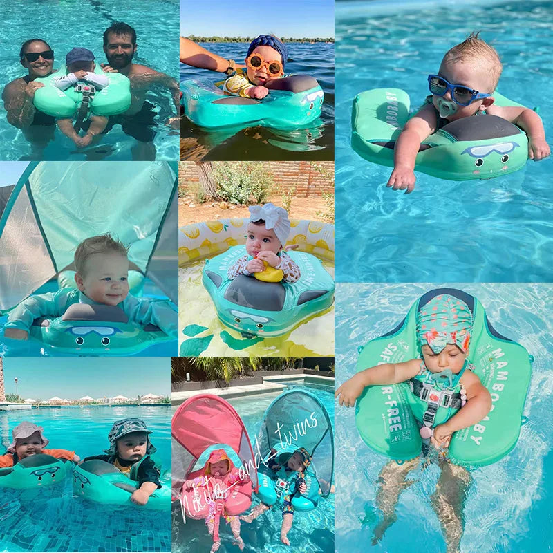 Newborn Baby Float Board New Baby Swimming Floating Toy Lying Around The Waist Solid Float Board Non-inflatable Toys