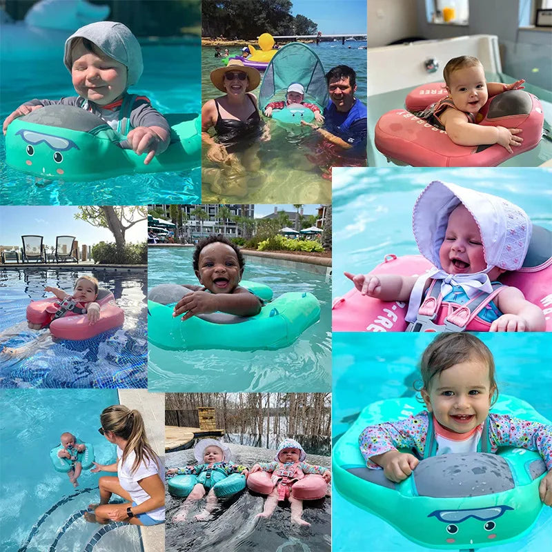 Newborn Baby Float Board New Baby Swimming Floating Toy Lying Around The Waist Solid Float Board Non-inflatable Toys